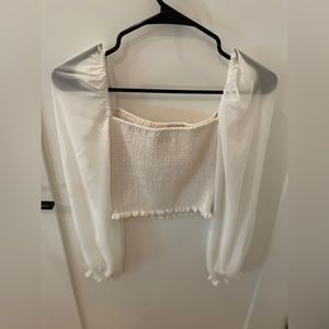 Aritzia Wilfred saga blouse